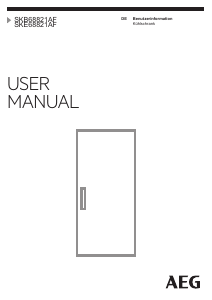 Bedienungsanleitung AEG SKE68821AF Kühlschrank