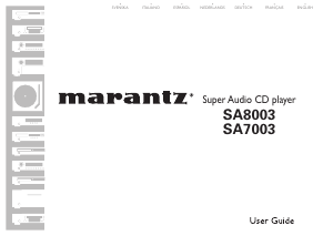 Manual Marantz SA7003 CD Player