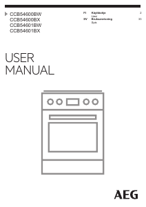 Käyttöohje AEG CCB54600BX Liesi