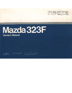 Bruksanvisning Mazda 323 (1991)