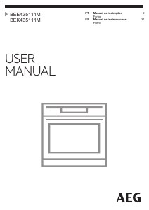 Manual AEG BEK435111M Forno