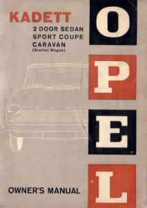 Manual Opel Kadett (1937)