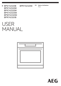 Mode d’emploi AEG BPK74232SM Four