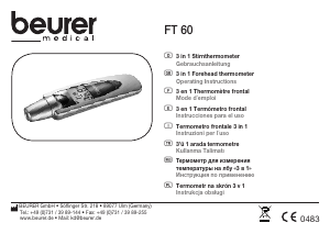 Manual de uso Beurer FT60 Termómetro
