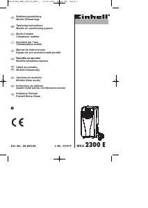 Manuale Einhell MKA 2300 E Condizionatore d’aria