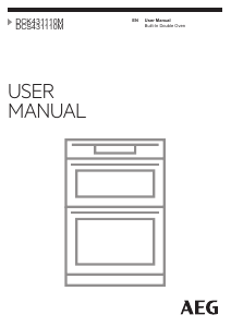 Manual AEG DCK431110M Oven