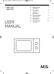 Manual AEG MBB1755S-M Microwave