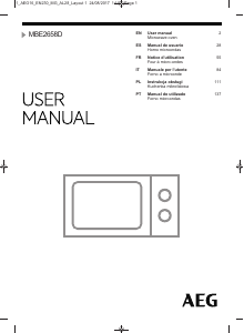 Manual de uso AEG MBE2658D-M Microondas