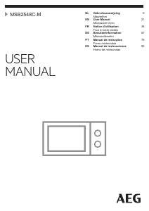 Mode d’emploi AEG MSB2548C-M Micro-onde