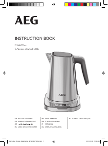 Manuale AEG EWA7800 Bollitore