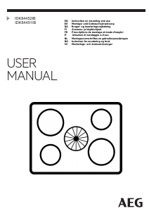 Manuale AEG IDK84452IB Piano cottura