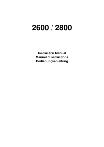 Manual Elna 2800 Sewing Machine
