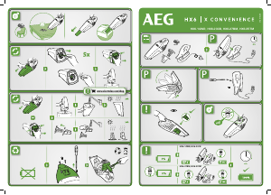 Manual AEG HX6-23CB Aspirador de mão