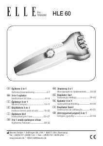 Manual de uso Beurer HLE 60 Depiladora