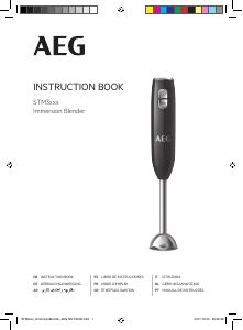 Manuale AEG STM3200 Frullatore a mano