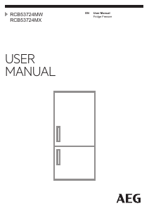 Manual AEG RCB53724VW Fridge-Freezer