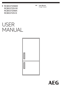 Manual AEG RCB53725VX Fridge-Freezer