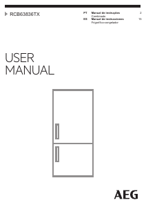 Manual AEG RCB63836TX Frigorífico combinado