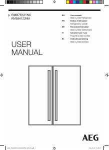 Manuale AEG RMB76121NX Frigorifero-congelatore