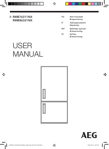 Bruksanvisning AEG RMB76311NX Kjøle-fryseskap