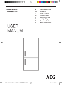 Manual de uso AEG RMB86321NX Frigorífico combinado