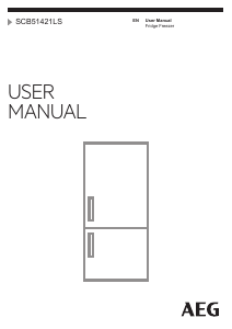 Manual AEG SCB51421LS Fridge-Freezer