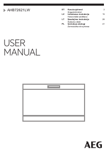 Rokasgrāmata AEG AHB72621LW Saldētava