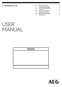 Handleiding AEG AHB92631LW Vriezer