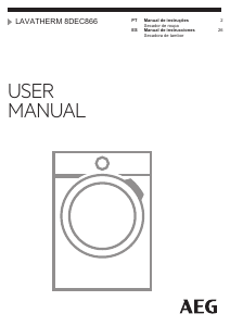 Manual AEG T8DEC866 Máquina de secar roupa