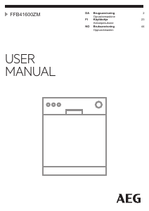 Brugsanvisning AEG FFB41600ZM Opvaskemaskine