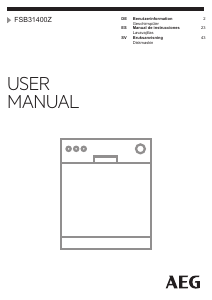 Manual de uso AEG FSB31400Z Lavavajillas