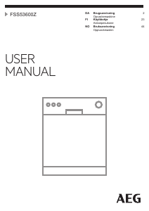 Brugsanvisning AEG FSS53600Z Opvaskemaskine