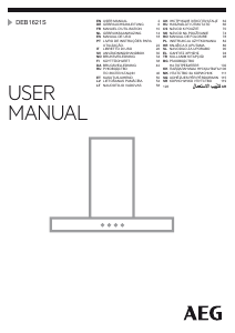 Manual AEG DEB1621S Hotă