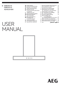 Manual de uso AEG DEB2631S Campana extractora