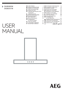 Manuale AEG DGB2531M Cappa da cucina