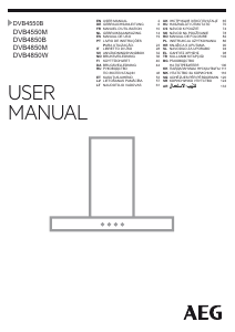 Manuale AEG DVB4850W Cappa da cucina