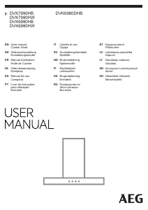 Manual de uso AEG DVK7990HW Campana extractora