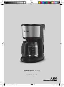 Manual AEG KF3700 Coffee Machine