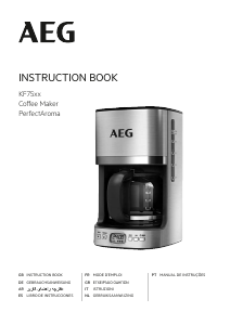 Manual de uso AEG KF7500 Máquina de café