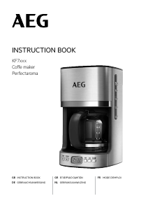 Manual AEG KF7600 Coffee Machine