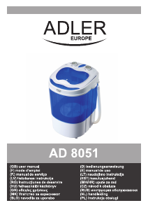 Instrukcja Adler AD 8051 Pralka