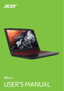 Handleiding Acer Nitro 5 AN515-51 Laptop