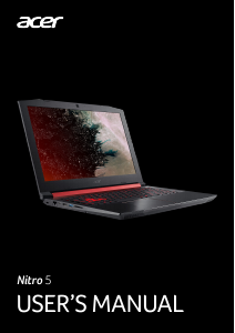 Manual Acer Nitro 5 AN515-52 Laptop