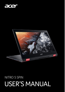 Bruksanvisning Acer Nitro 5 Spin NP515-51 Bärbar dator