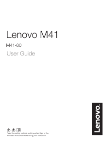 Handleiding Lenovo M41-80 Laptop