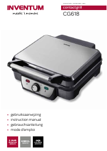 Manual Inventum CG618 Contact Grill