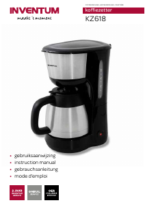 Manual Inventum KZ618 Coffee Machine