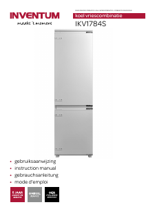 Mode d’emploi Inventum IKV1784S Réfrigérateur combiné