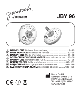 Manuale Beurer JBY96 Baby monitor