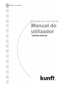 Manual Kunft KWM2485 Máquina de lavar roupa